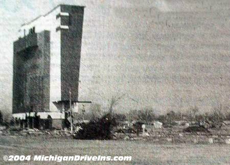 Dearborn Drive-In Theatre - Dearborn Demo 1986 (newer photo)